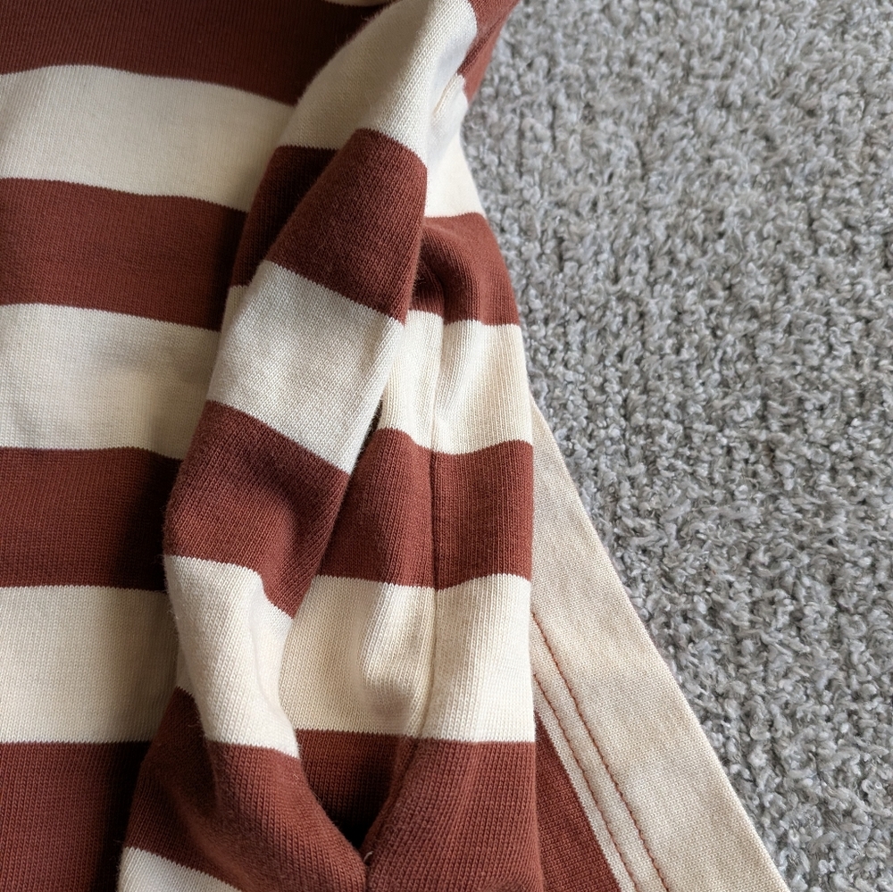 🌼B2G1🌼 Tory Burch Brown and Cream Striped Dress - Picture 5 of 6